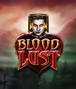 A dark and seductive view of the Blood Lust slot by ELK Studios, featuring gothic vampire symbols and a haunting castle backdrop. The visual emphasizes the slot's enthralling atmosphere, enhanced by its distinctive features, attractive for those interested in the allure of the undead.